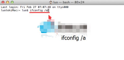 MacBook�û��鿴������IP��Mac��ַ