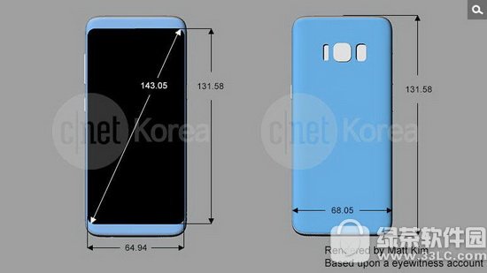 三星galaxy s8设计图大全 三星s8指纹识别后置屏占比提高2