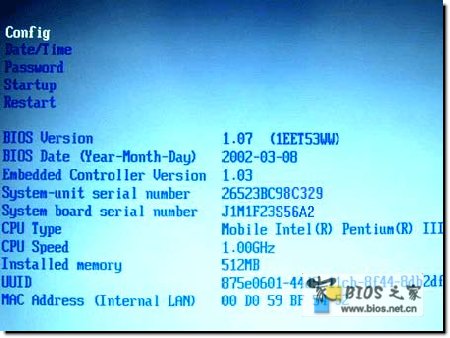 IBM�ʼǱ����Խ���BIOS������ã�