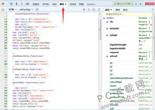 FireBug��ε���js��