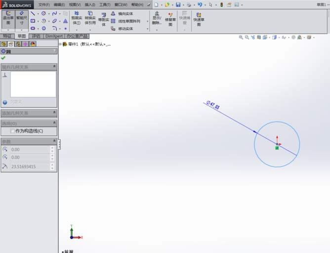 SolidWorks��ô�������Բ��