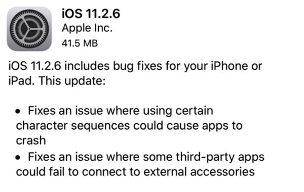 iOS 11.2.6ʲô iOS 11.2.6б