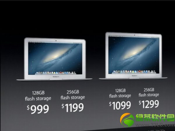 ƻ��ȫ��Macbook Air���ۣ��۸�Ϊ999��1199��1099��1299��Ԫ
