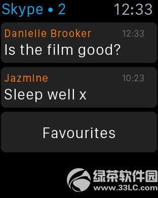 ΢��iphone��skype���ط��� ֧��apple watch2