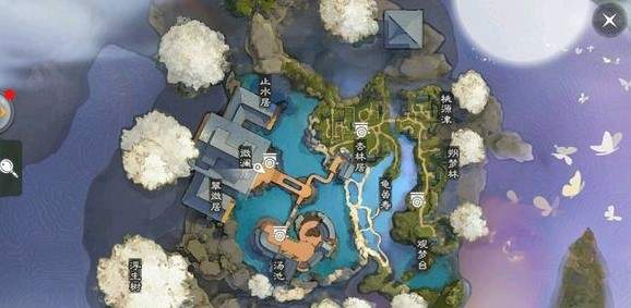 《楚留香》手游8月29日坐观万象打坐点位置