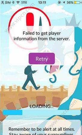 Pokemon GOfailed to get player information