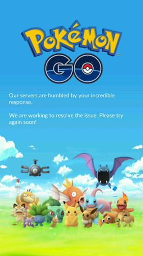 pokemon goʾgo our servers are humbledô