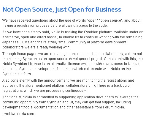 Symbian���ǿ�Դ���� ���Ž�����ҵ