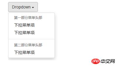 Bootstrap����������˵�����ɣ�����ʾ����