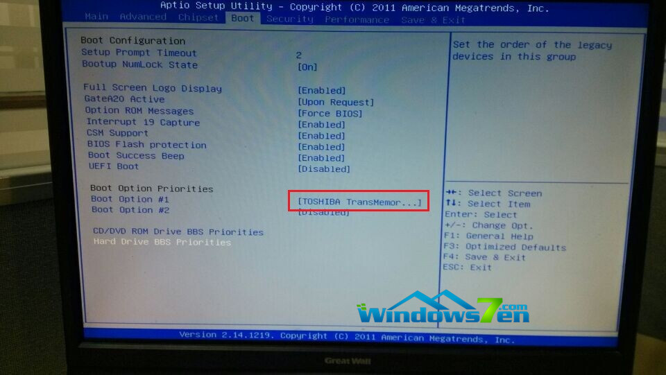 图1 BIOS设置U盘为第一启动盘 图1 BIOS设置U盘为第一启动盘