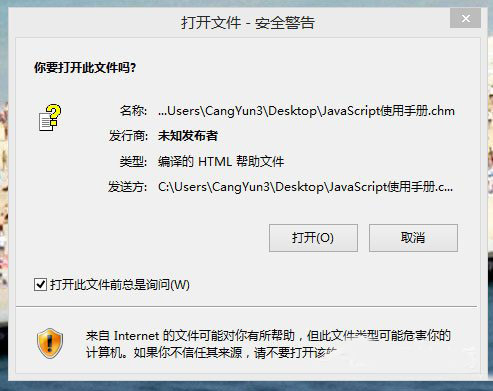 Win8ϵͳchm�ļ��򲻿���ô�죿