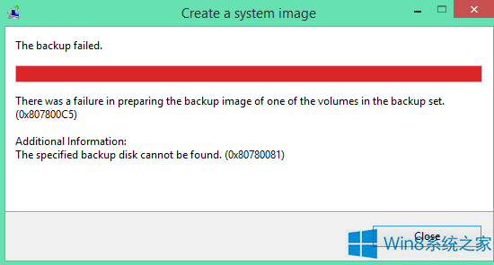 Win 8�޷�����ϵͳӳ�񱸷ݵĴ�������